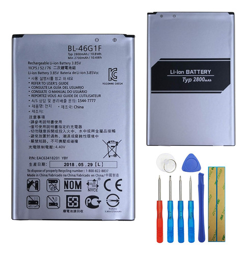 Batería De Repuesto Bl-46g1f LG K10 2017/k20 Plus