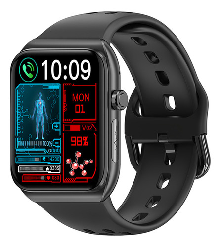 Reloj Inteligente Bk01 Ecg Spo2 Con Bluetooth Call