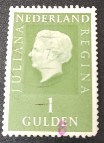 Sello Postal Holanda - 1969 - Reina Juliana