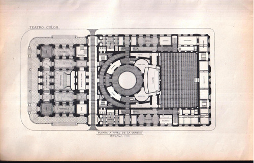 Carpeta Planos Teatro Colón, 1910