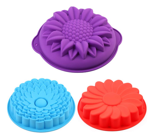 Ailehopy Mold Silicona Para Tarta Pan Flan Girasol S Redondo