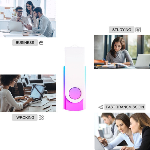Paquete De 5 Tarjetas De Memoria Usb 2.0 De 32 Gb Con Degrad
