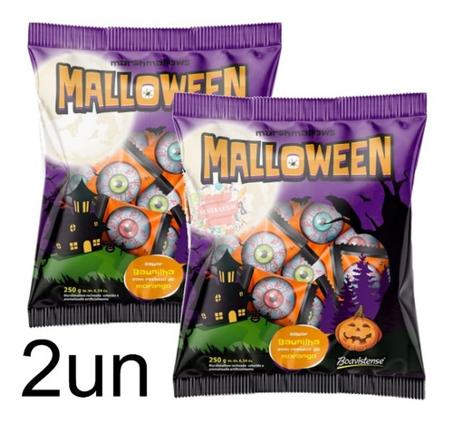 Kit 2 Marshmallows Halloween Malloween 250g