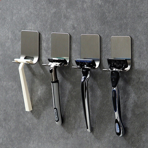 Pack 2 Soportes Multifunción De Pared De Acero Inoxidable