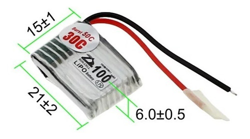 Imagen 4 de 4 de Bateria Recargable Litio Li-ion 30c 601419 3.7v 100mah