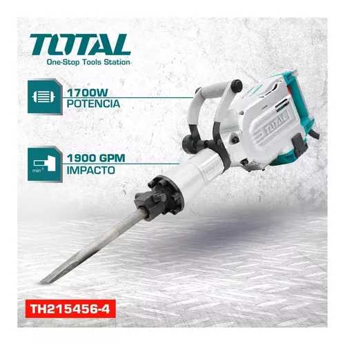 TOTALTOOLS Demoledor 1700w + 2 Cinceles Total Tools Th215456