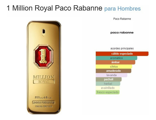 Perfume Paco Rabanne 1 Million Royal Parfum 100ml Caballero