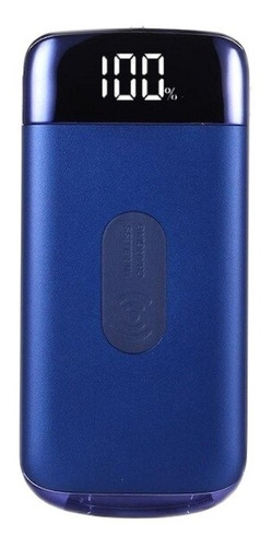 Wireless Power Bank Qi Bullet, Mxqbl-005, 30000ma, Azul, Sa Color Azul