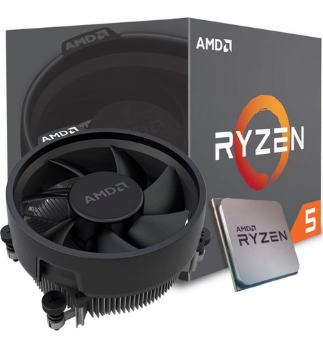 Imagem 2 de 5 de Kit Processador Amd Ryzen 5 2600 Asus Prime B450m-g