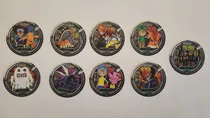 Comprar Lote 9 Super Mega Tazo Volador Grande Digimon Animé Pepsico