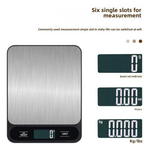 Báscula Digital De Cocina Blanca (batería) De 5 Kg De Precis