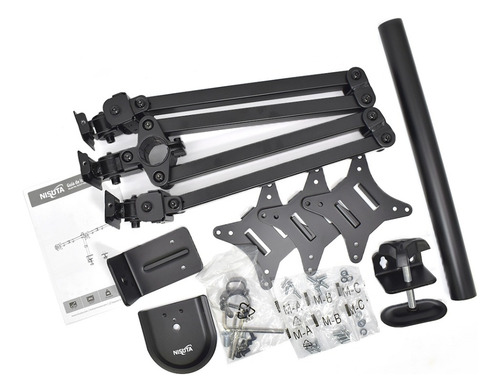 Soporte Para 3 Monitores De 17-27 Horizontal En Escritorio