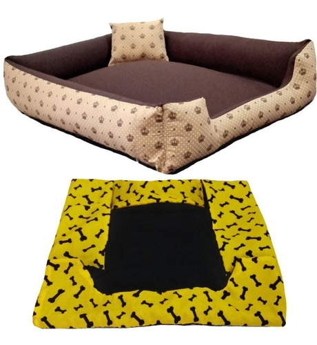 Cama Pra Cachorro Grande Cama Pet + Capa Extra 70x80cm