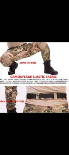 Pantalón Táctico Para Combate G3, Eslaticidad Superior