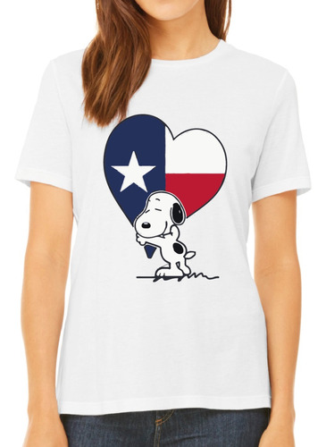 Polera Chile Snoopy Corazon Fiestas Patrias Niños Adultos