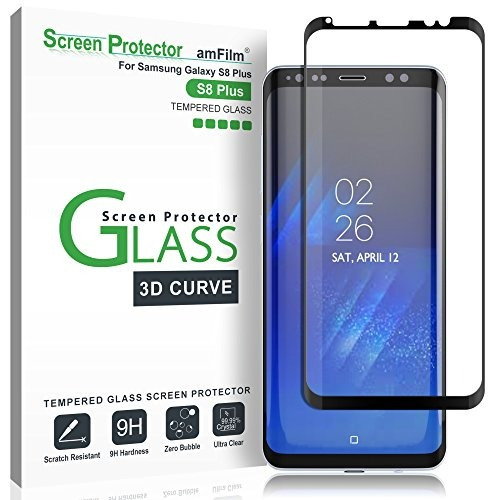 Galaxy S8 Plus Protector De Pantalla De Vidrio, Amfilm Panta