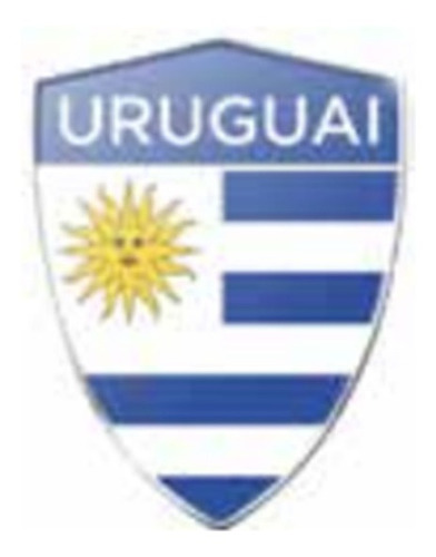 Calco Adhesivo Escudo Uruguay  Con Moldura