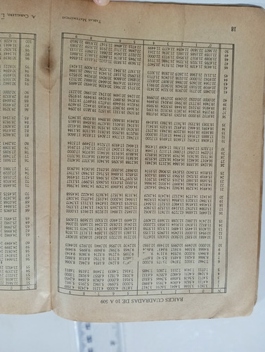 Tablas Matemáticas (Usado)