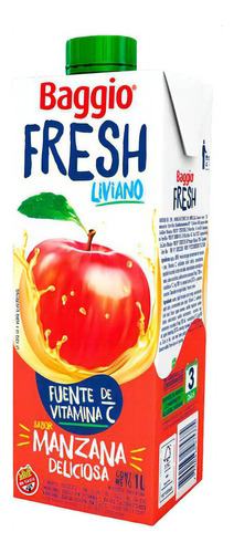 Jugo Baggio Manzana Deliciosa Liviano Fresh - Mejor Precio