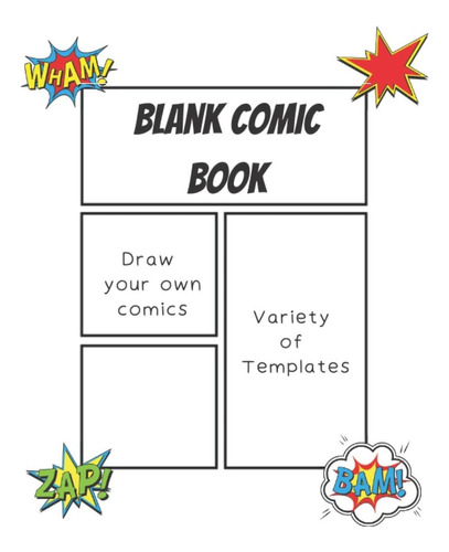 Libro: Blank Comic Book With Variety Of Empty Templates: Dra