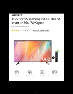 Televisor De 55 Ultr Hd 4k Samsung