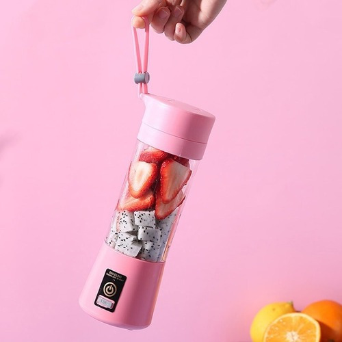 Batidora Licuadora Juguera Portatil Usb Recargable Colores Rosa