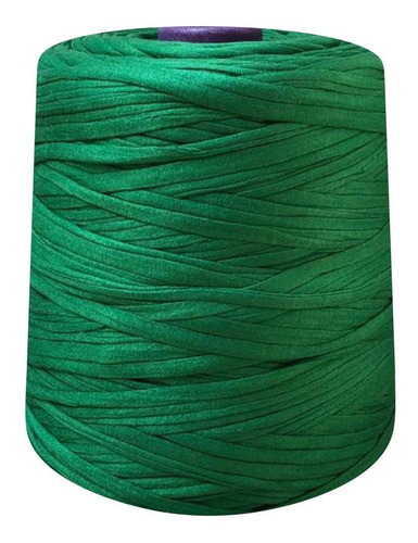 Fio De Malha Para Crochê Artesanato Colorido 1 Kg Cor verde bandeira
