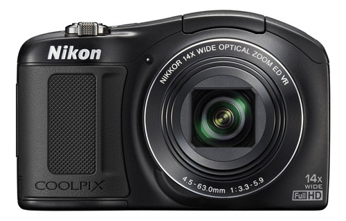 Nikon Coolpix L620 Cámara Digital Cmos De 18.1 Mp Con Lent. Color Negro