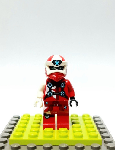 Lego Minifigura Original Ninja Rojo Avatar Arcade Ninjago 