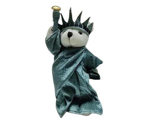 Peluche De Oso  Estatua De La Libertad 1997 J. Fan Colección