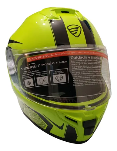 Casco italika cerrado amarillo shop