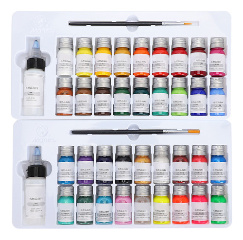 Art Supplies, Pigmento De Fibra Textil, 36 Colores, Pintado