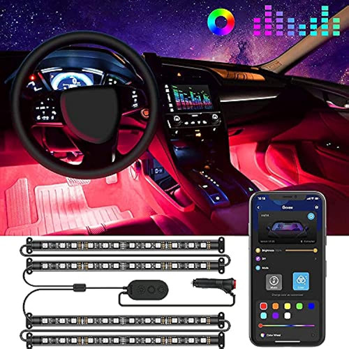 Govee Interior Lights For Car, App Control Smart Car Lights 
