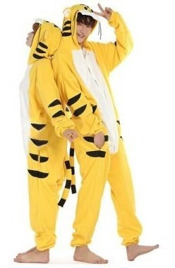 Tigre Tigrinho Pijama Macacão Kigurumi - Pronta Entrega