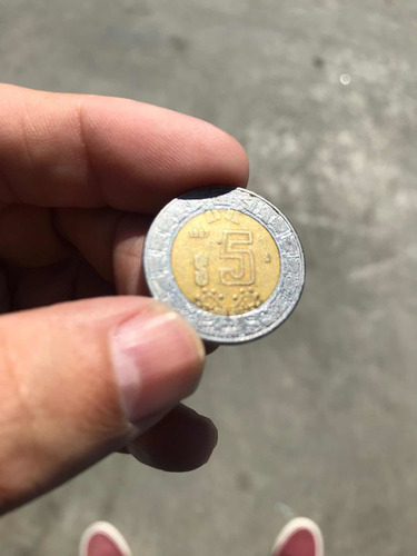 Moneda De 5 Pesos Error 1987