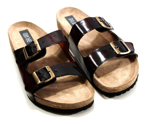 Imagen 3 de 6 de Sandalia En Cuero Vacuno Diseño Birk4 By Ghilardi