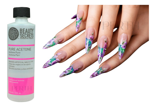 Acetona Pura Beauty Secrets Removedor De Uñas Artificiales