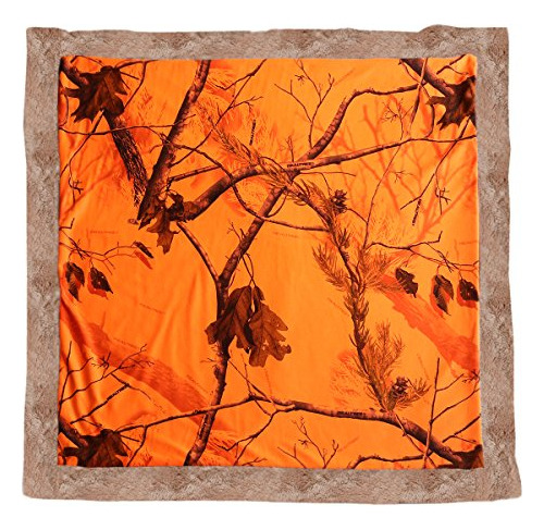 Carstens Realtree Blaze - Manta Para Bebé, Naranja, 34 X 34