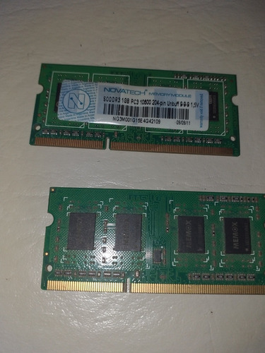 Dos Memorias Ddr3 1 Gb