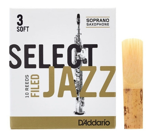 Palheta Select Jazz Filed Soft - Sax Soprano 3,0
