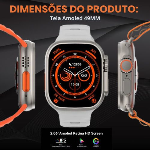 Smartwatch Ultra 3 Ai Chip 5g Câmera Wifi 16gb + Pulseiras