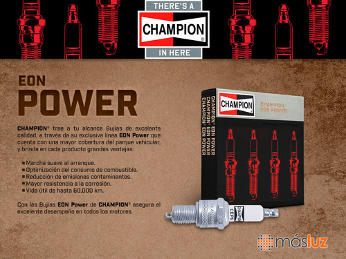 Set 6 Bujías Encendido Eon Power Z3 L6 2.2l 01/02 Champion