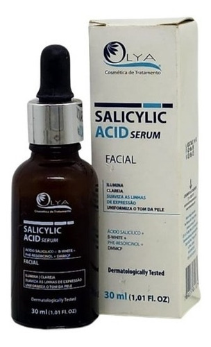 Acid Salicylic Serum Facial Clareador 30ml Olya Cosmetica Tipo De Pele Todo Tipo Pele