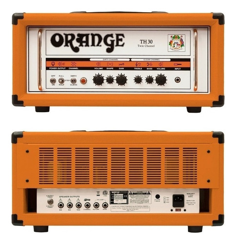 Cabezal Valvular Guitarra 30w Orange Th30 Color Naranja