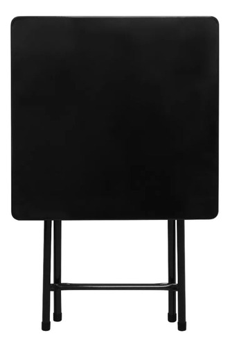 Mesa Dobrável De Aço Ferro Bar Restaurante Sala Jantar Preta Utility Preto