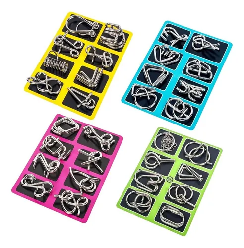 comprar 8 Puzzle De Alambre De Acero Ingenio Mental Rompecabeza