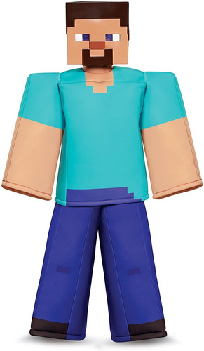 Steve Traje Prestigio Minecraft Multicolor Pequeño 4 6