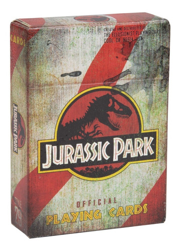 Jurassic Park Universal Poker Baralho Deck By Ellusionist