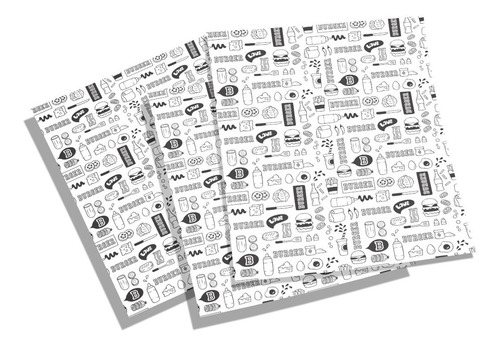 Papel Manteiga Para Lanches / Hamburger 40x50 Com 400 Folhas