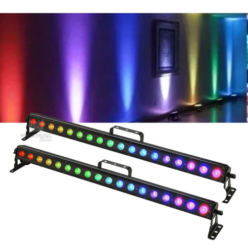 2 Ribalta Led Rgbw 18 Leds Por 12w Pixel + Mesa Dmx 512
